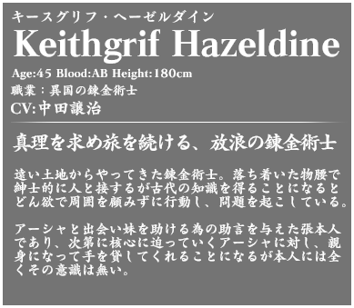 キースグリフ・ヘーゼルダイン profile